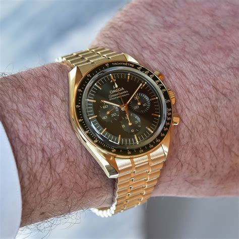 omega gold speedmaster green dial|yellow gold Speedmaster green dial.